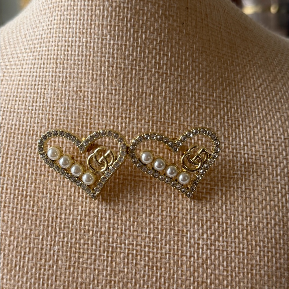 Gucci stud heart earrings - Picture 2 of 5